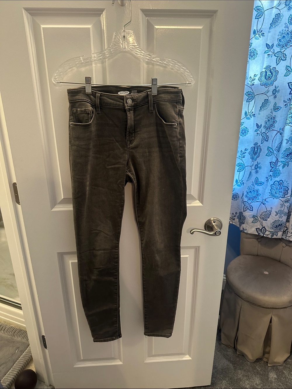 Old Navy Fleece Lined Women's Skinny Jeans - Dark Gray